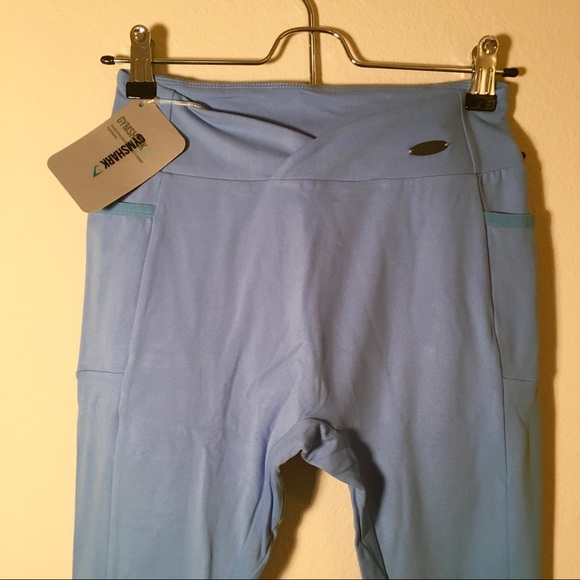 GYMSHARK MALIBU BLUE POISE LEGGINGS - Picture 6 of 7